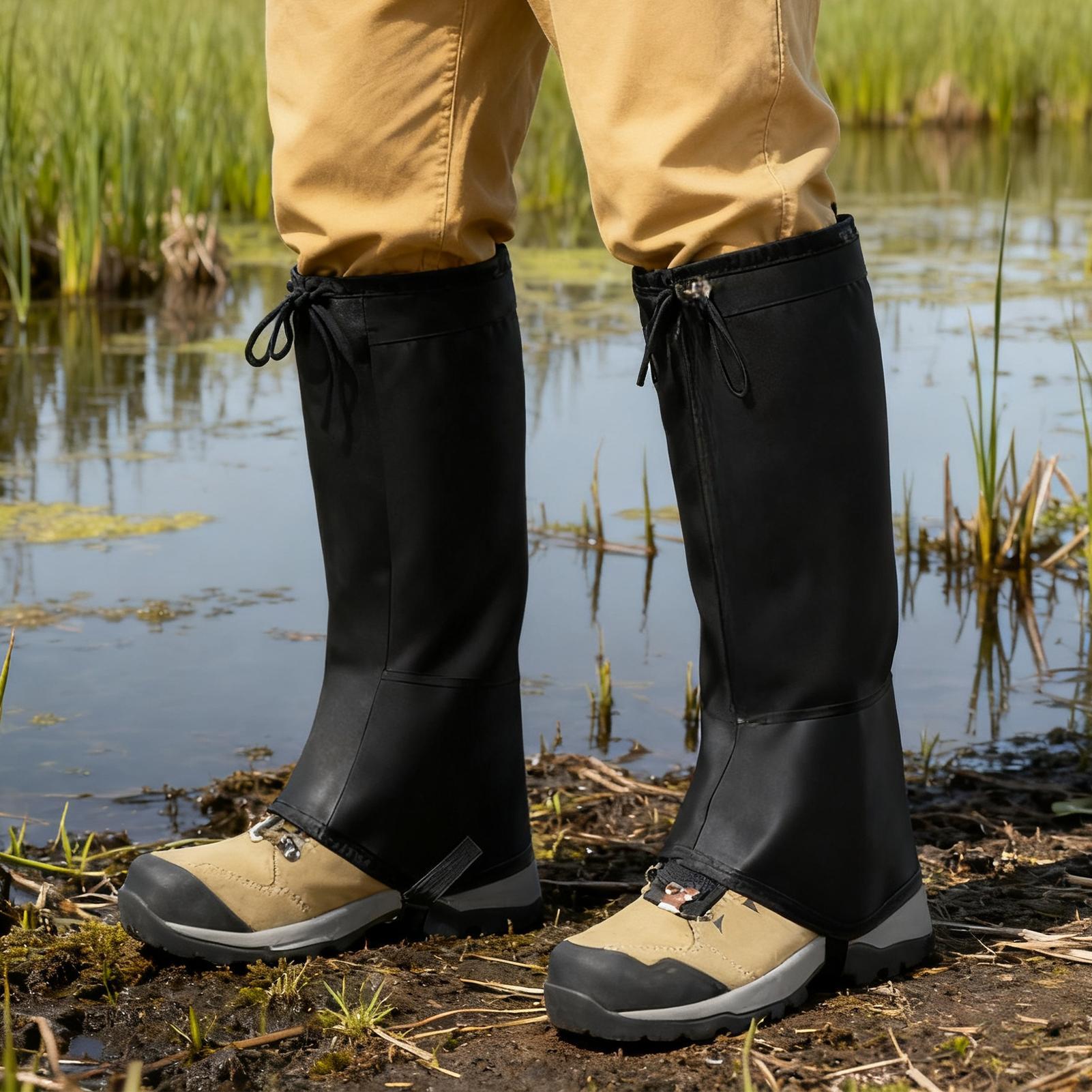 Running Gear Rain - new Hiking Waterproof Leg Gaiters Adjustable