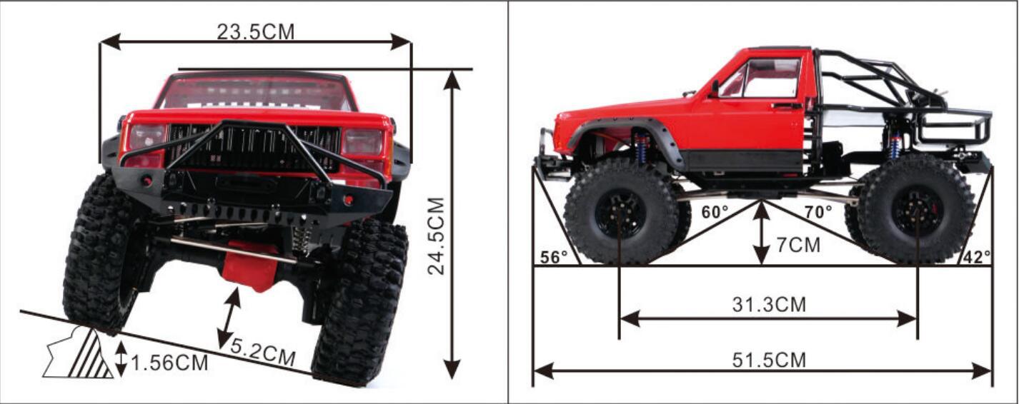 Axing RC Crawler, Cherokee Roc - Running Gear In A Car 评论和价格
