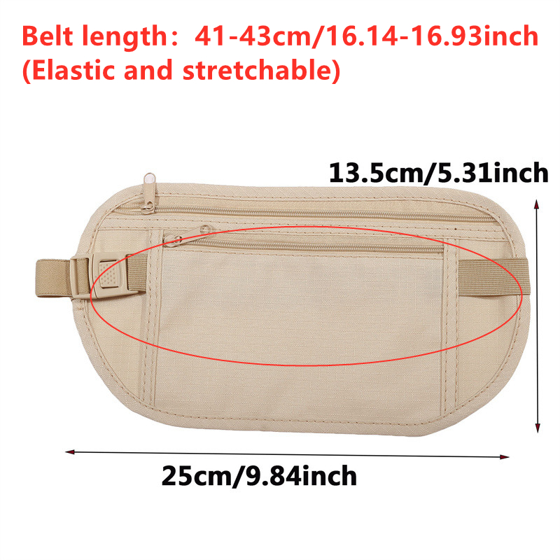 Anti-theft Hidden Waist Bag Sp - Running Gear Bag 评论和价格