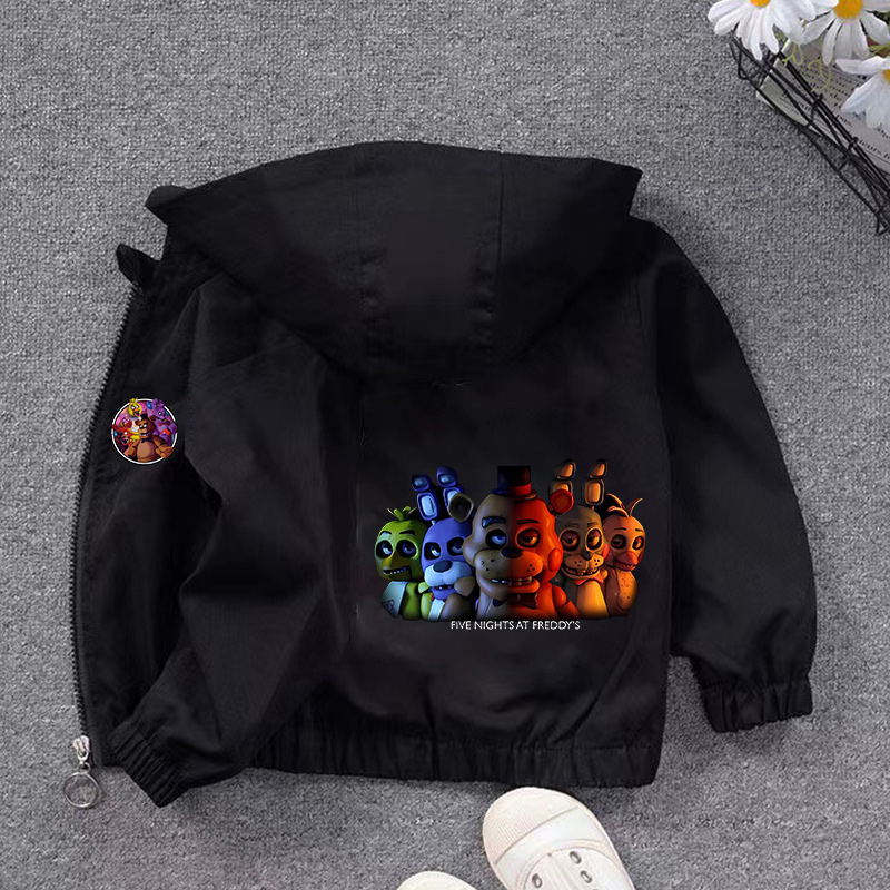Fnafs Hooded Jacket Boys Girls - Running Gear Kids 评论和价格