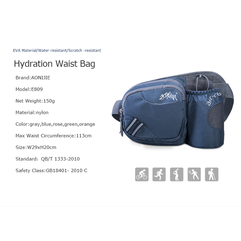 AONIJIE E809 Hydration Fanny P - Running Gear Water 评论和价格