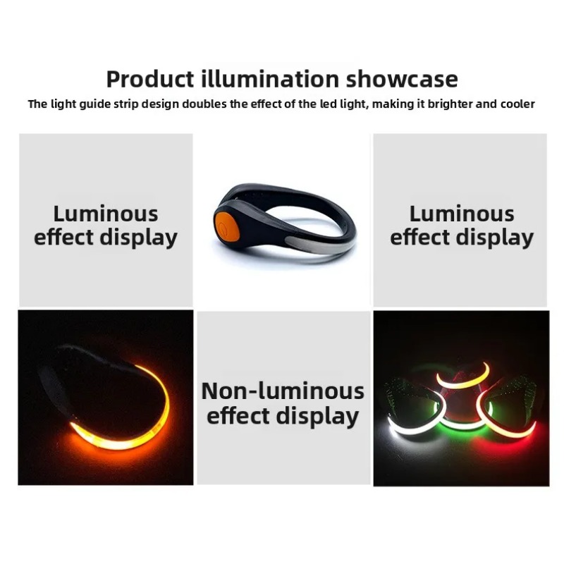 New Luminous Shoe Clip Light L - Running Gear Outdoor 评论和价格