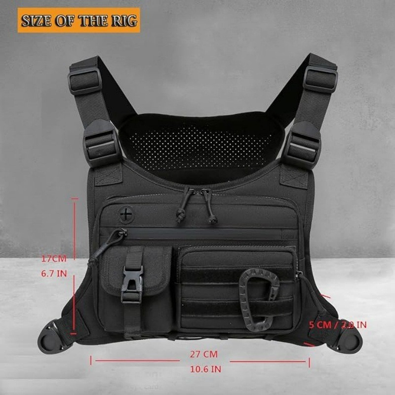 Tactical Chest Bag Men's Vest  - Running Gear Bag 评论和价格
