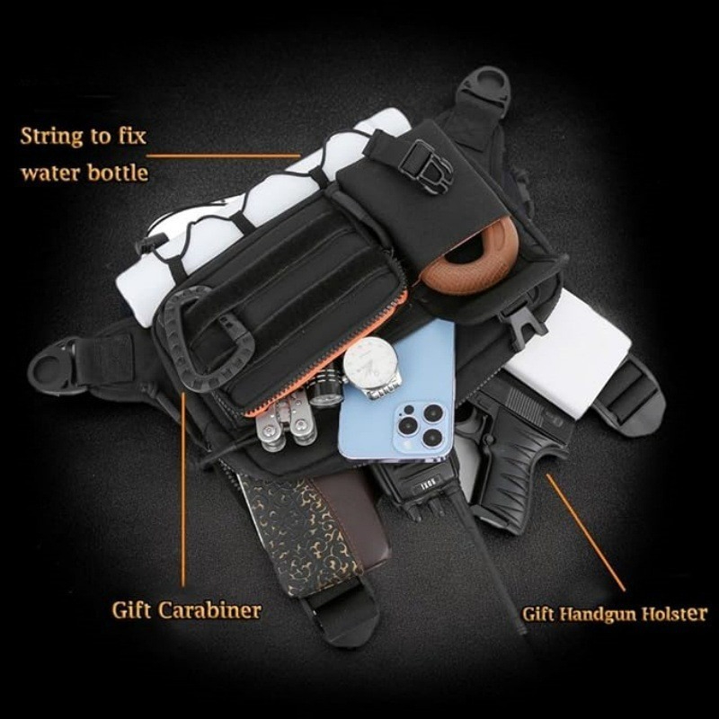 Tactical Chest Bag Men's Vest  - Running Gear Bag 评论和价格