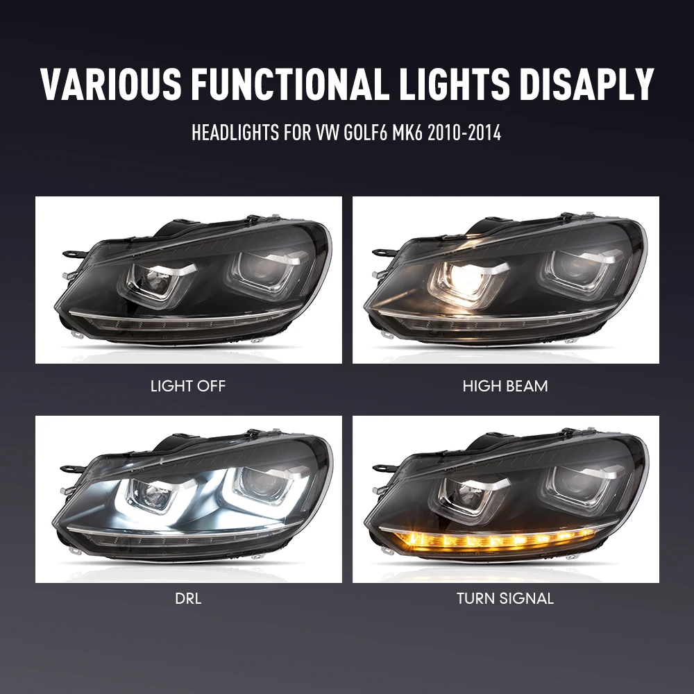 2PCs Car Styling Head Lamp for - Running Headlamp Led 评论和价格
