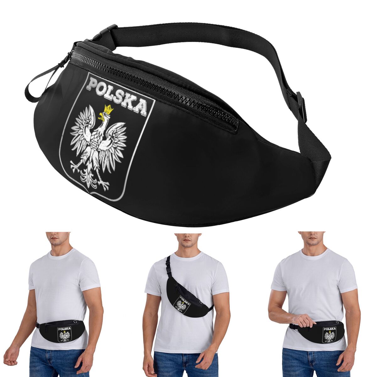 Crossbody Waist Bag Polska Log - Running Gear Bag For Men 评论和价格