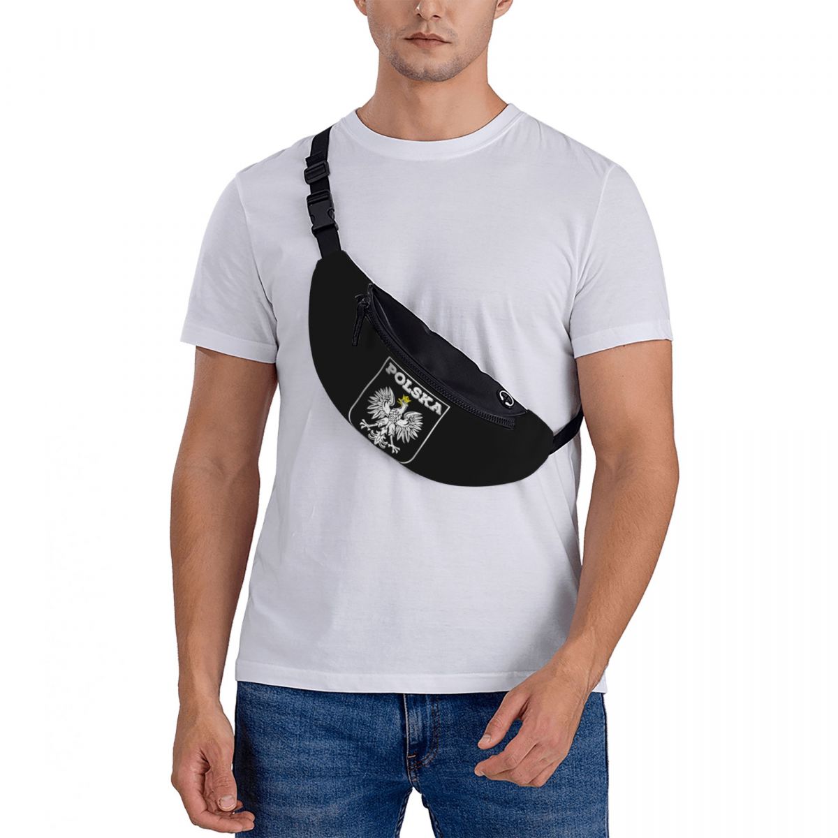 Crossbody Waist Bag Polska Log - Running Gear Bag For Men 评论和价格