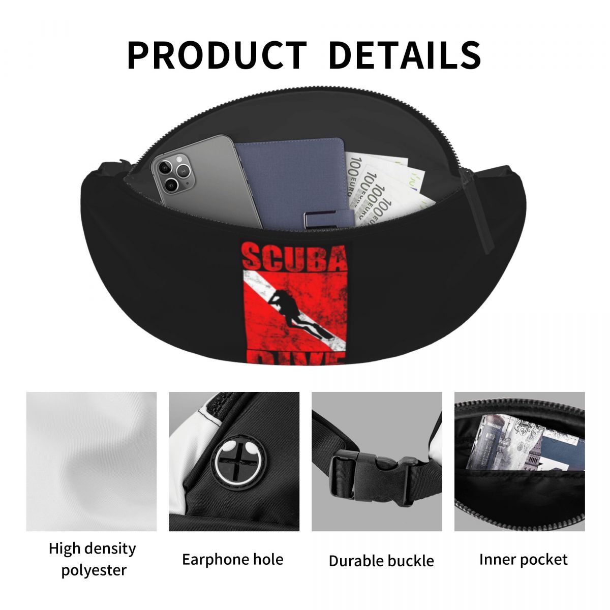 Scuba Dive Diver Down Flag Div - Running Gear Bag For Men 评论和价格