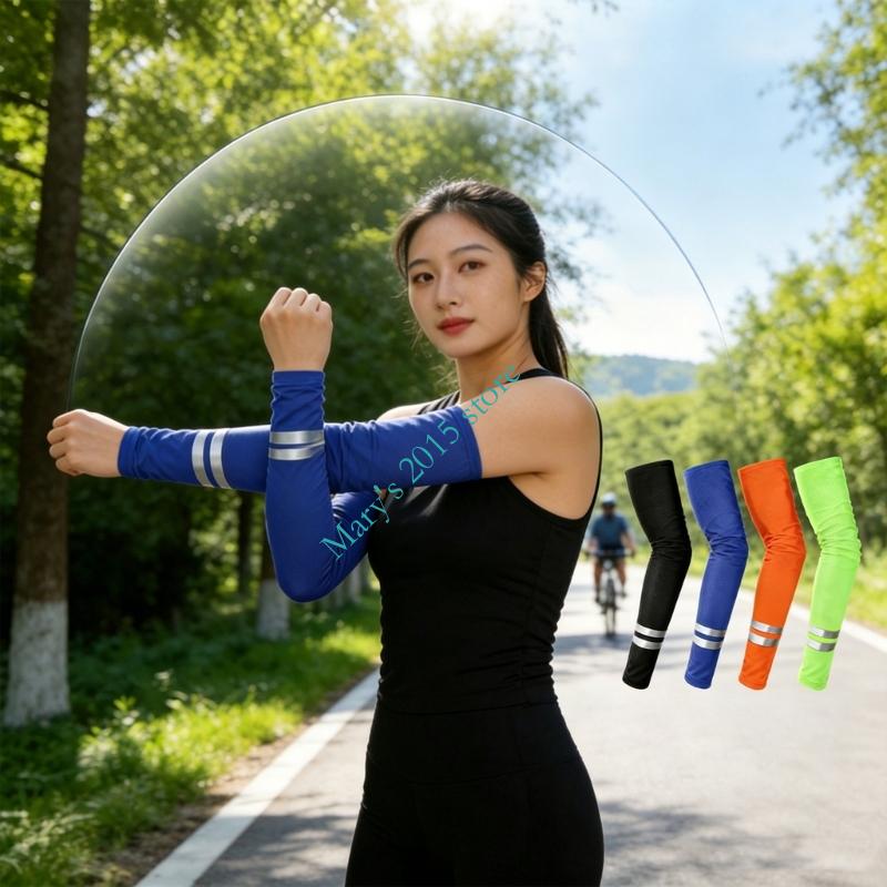 45cm Reflective Sun Arm Sleeve - Running Gear Outdoor 评论和价格