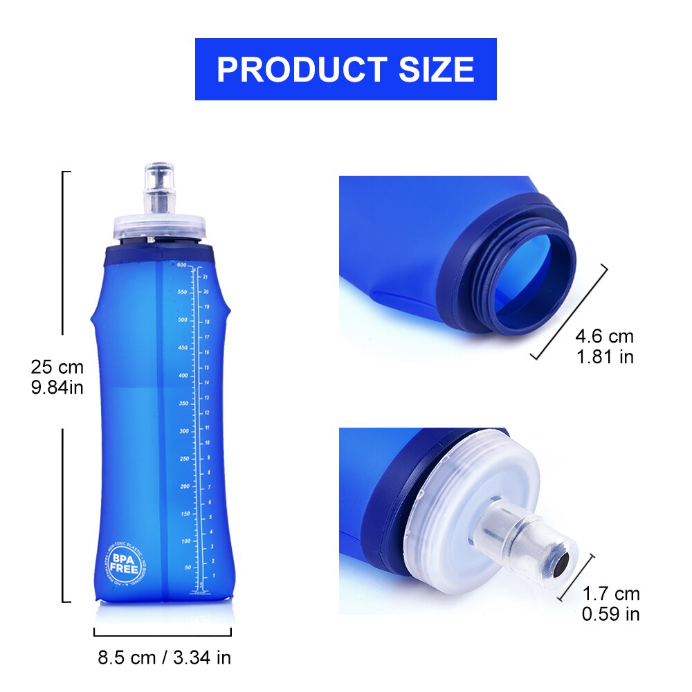 Widesea Camping 600ml Soft Wat - Running Gear Water 评论和价格