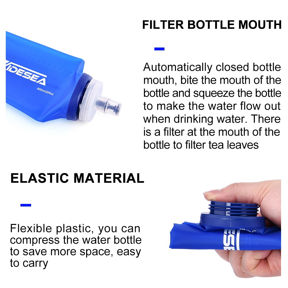 Widesea Camping 600ml Soft Wat - Running Gear Water 评论和价格