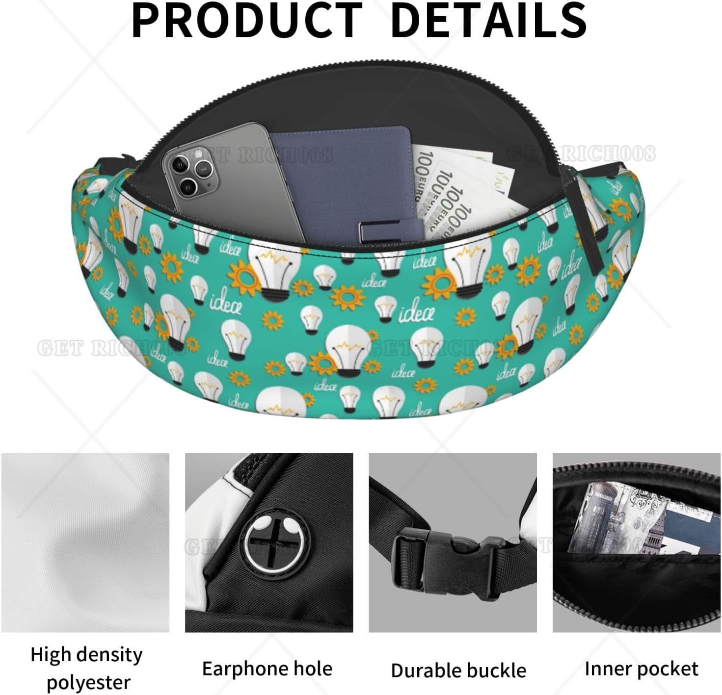 Crossbody Fanny Packs for Wome - Running Gear Bag For Men 评论和价格