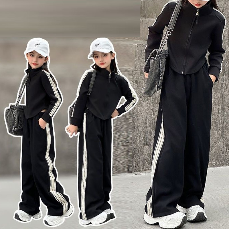 5-14Year Girls Sports Suit Aut - Running Gear Kids 评论和价格