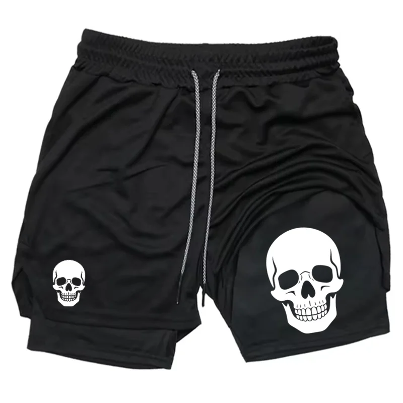Skull 2-in-1 men's performance - Running Gear For Men 评论和价格