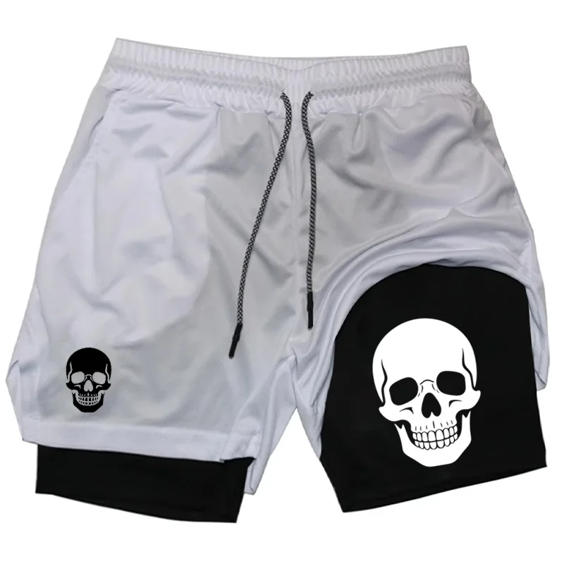 Skull 2-in-1 men's performance - Running Gear For Men 评论和价格