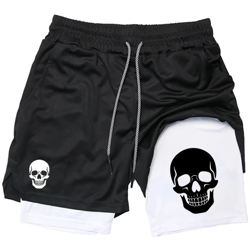 Skull 2-in-1 men's performance - Running Gear For Men 评论和价格
