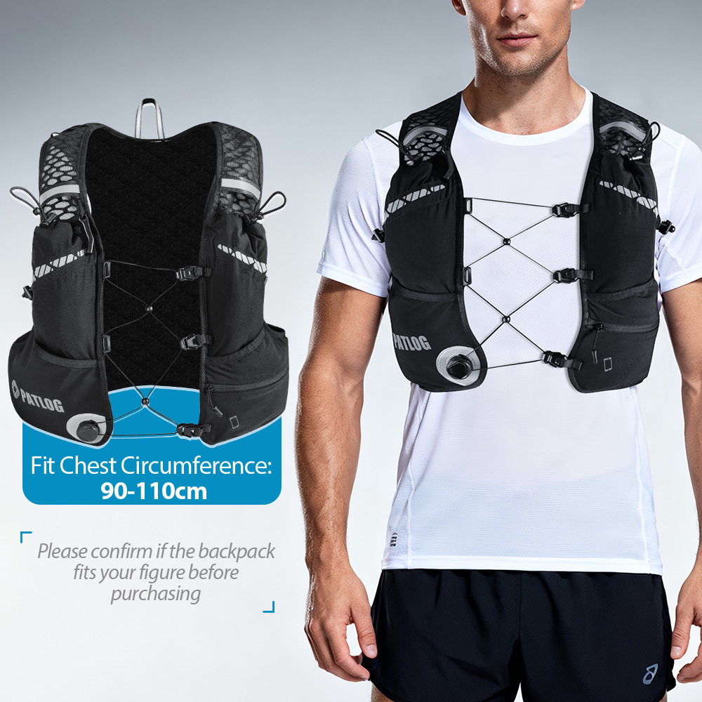8L Breathable Hydration Vest P - Running Gear Storage 评论和价格