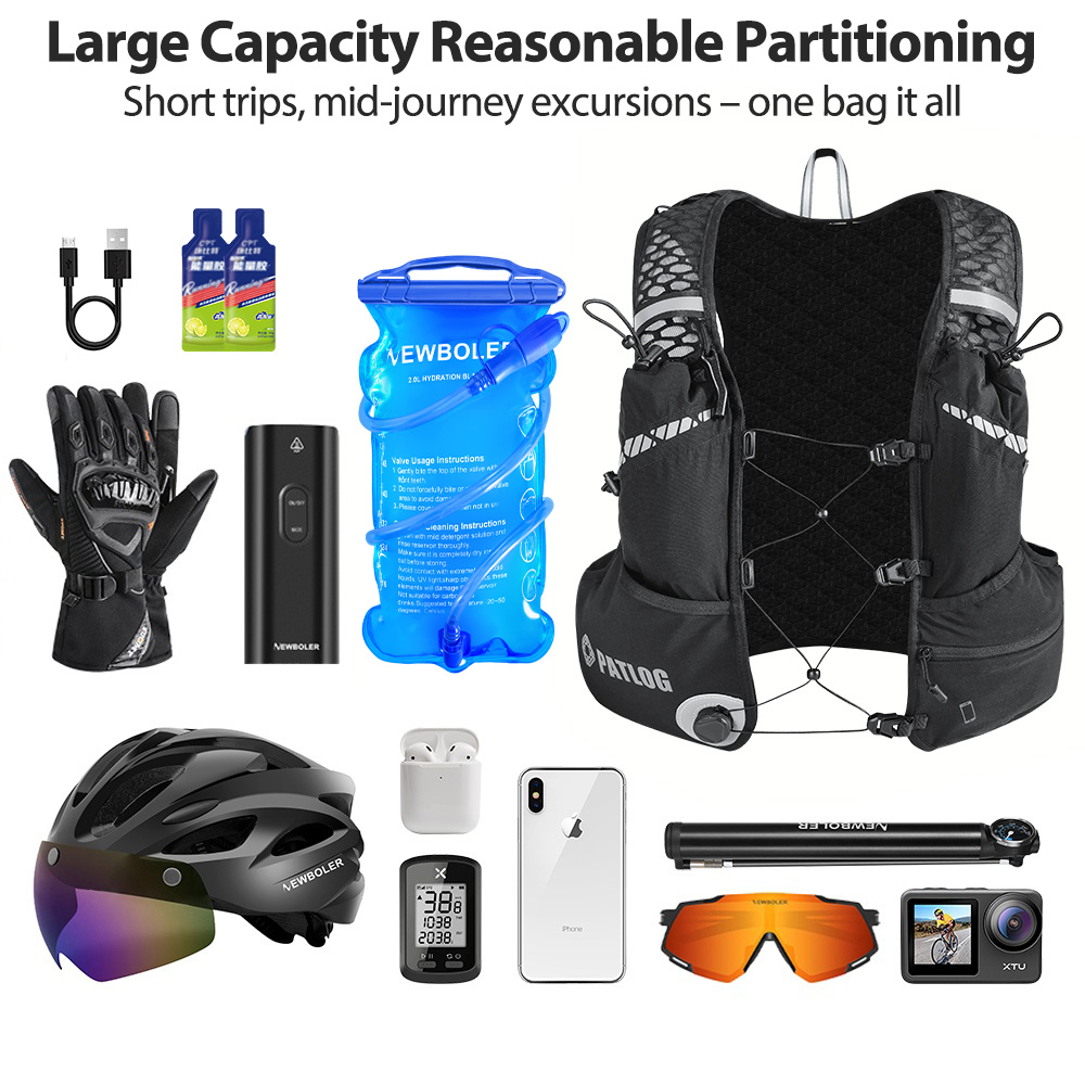 8L Breathable Hydration Vest P - Running Gear Storage 评论和价格