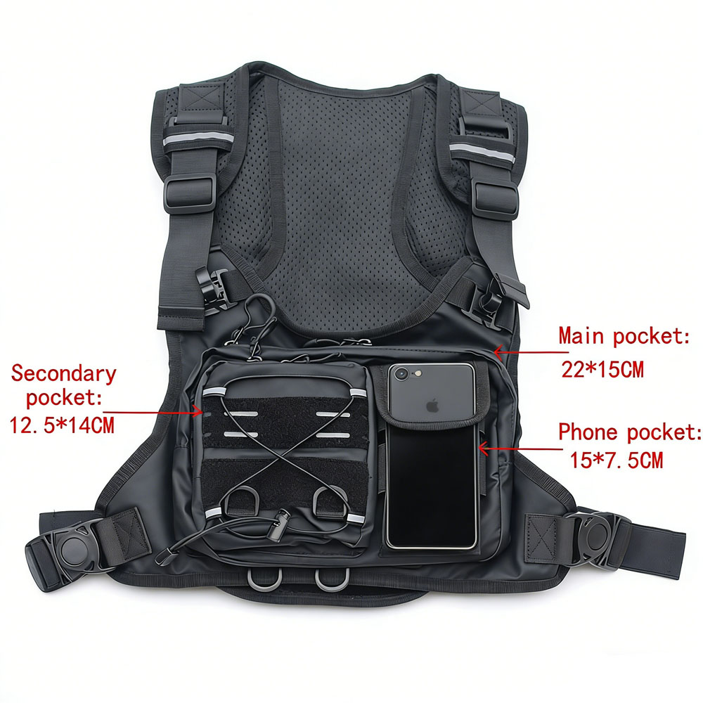 Tactical Vest Chest Bag with 2 - Running Gear Bag For Men 评论和价格
