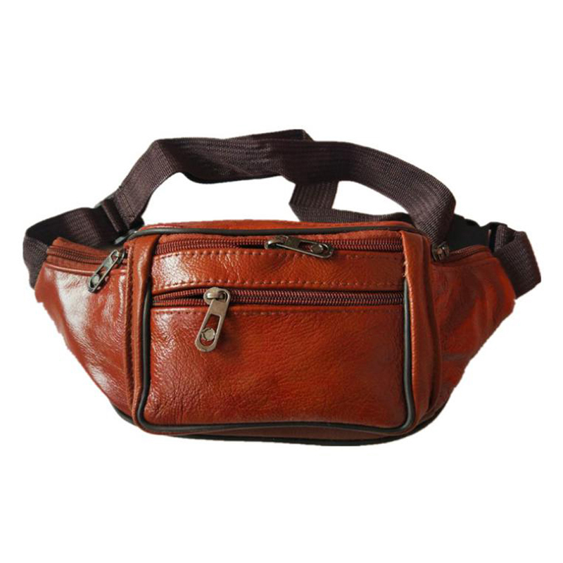 Leather Men Waist Chest Bag Th - Running Gear Bag 评论和价格